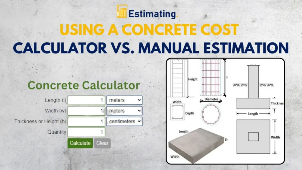 Concrete Cost Calculator vs. Manual Estimation